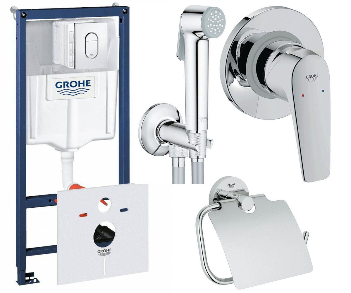 Інсталяція для унітазу 7 в 1 GROHE RAPID SL 38929000+121646+40367001 38929000+121646+40367001
