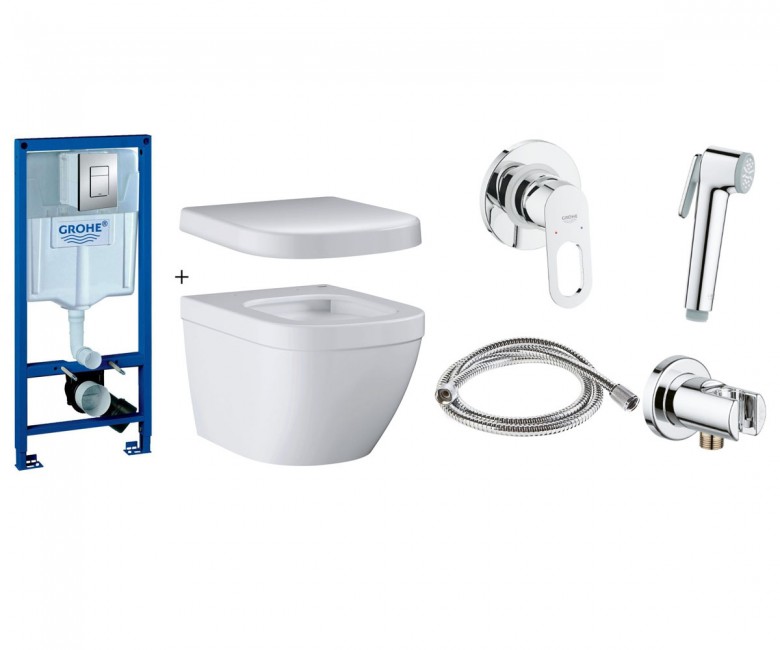 GROHE ЄВРО КЕРАМІКА 8 в 1 набір для ванної 39328CB0 111042 GROHE EURO CERAMIC 39328CB0+111042 39328CB0+111042