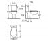 Безободковый унитаз + сиденье softclose  BAU CERAMIC 39346000:Чертеж 