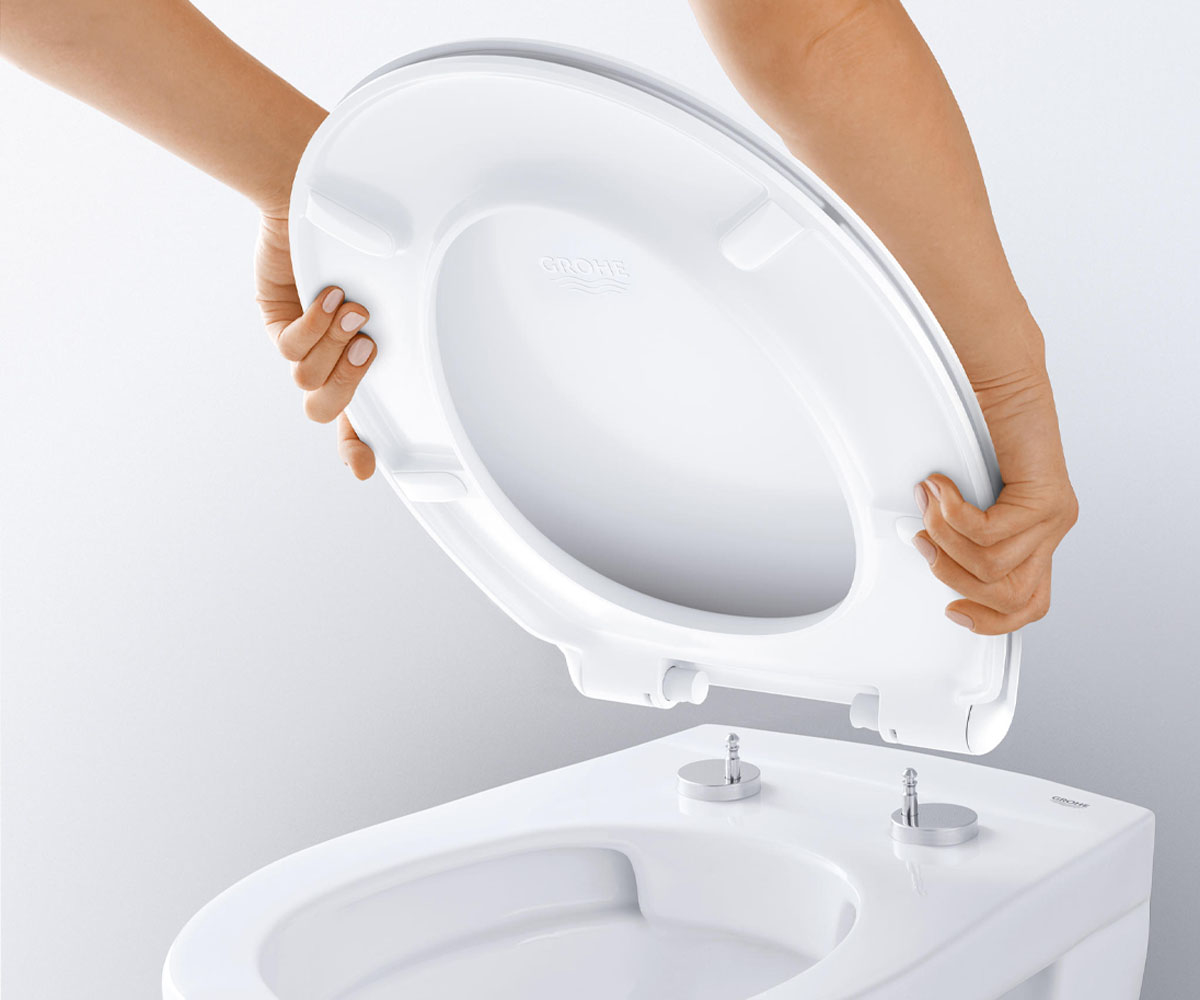 Безободковый унитаз + сиденье softclose  BAU CERAMIC 39346000:Фото 3