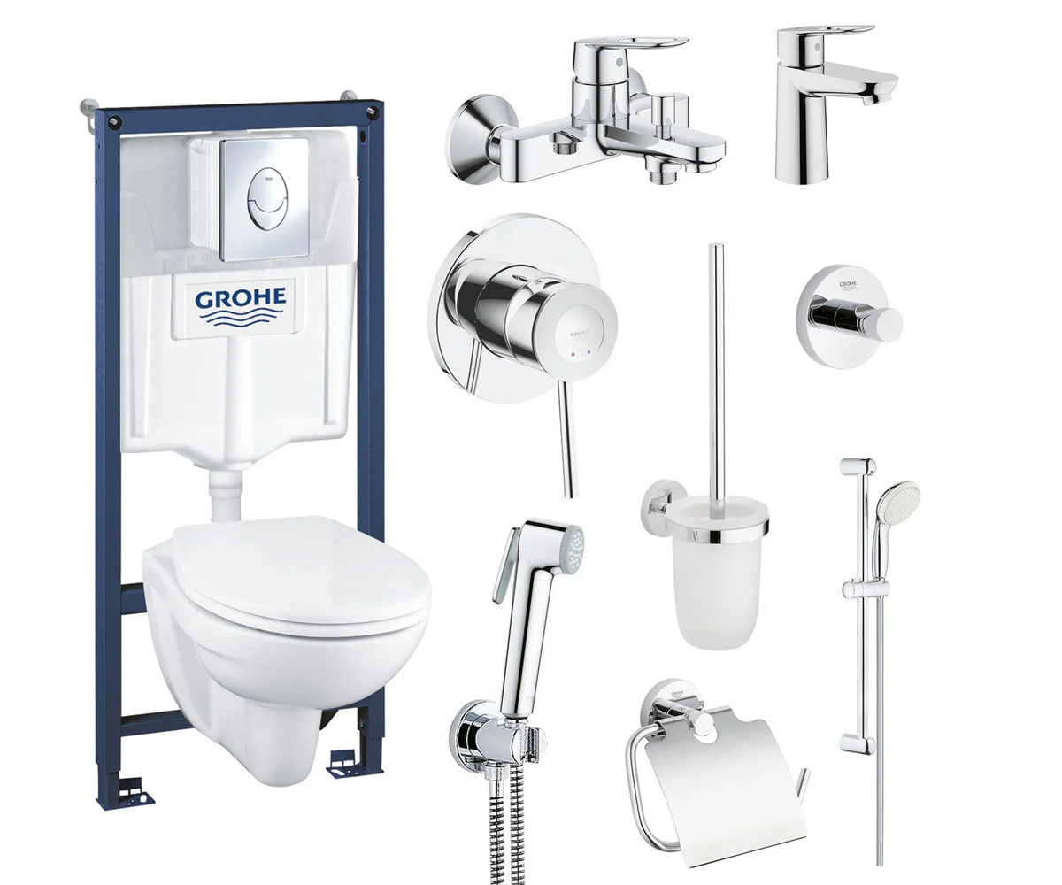 14 в 1 Домашній комплект GROHE СОЛІДО ДОСКОНАЛИЙ 39400MB1 GROHE SOLIDO ДОСКОНАЛИЙ 39400MB1 39400MB1