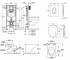 Унитаз с инсталляцией 6 в 1  BAU CERAMIC 39418000:Чертеж 