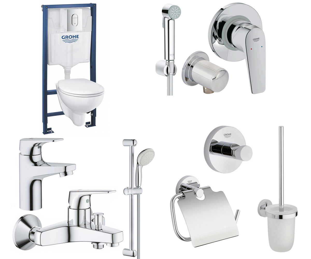 Набір для ванної кімнати GROHE BAU КЕРАМІКА 15 в 1 39418MB0 GROHE BAU CERAMIC 39418MB0 39418MB0