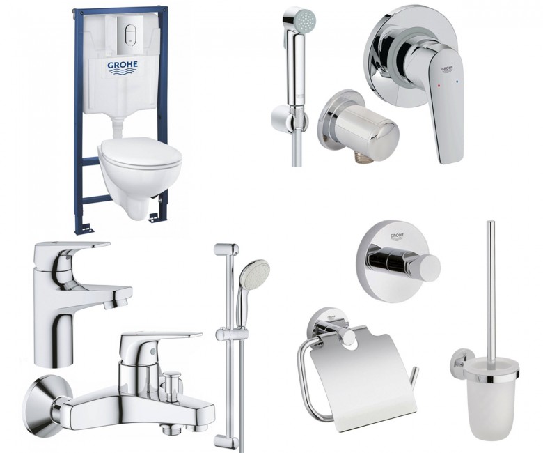 Набір для ванної кімнати GROHE BAU КЕРАМІКА 15 в 1 39418MB0 GROHE BAU CERAMIC 39418MB0 39418MB0