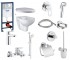 Набор для ванной 14 в 1 GROHE BAU CERAMIC 39427MB1 39427MB1
