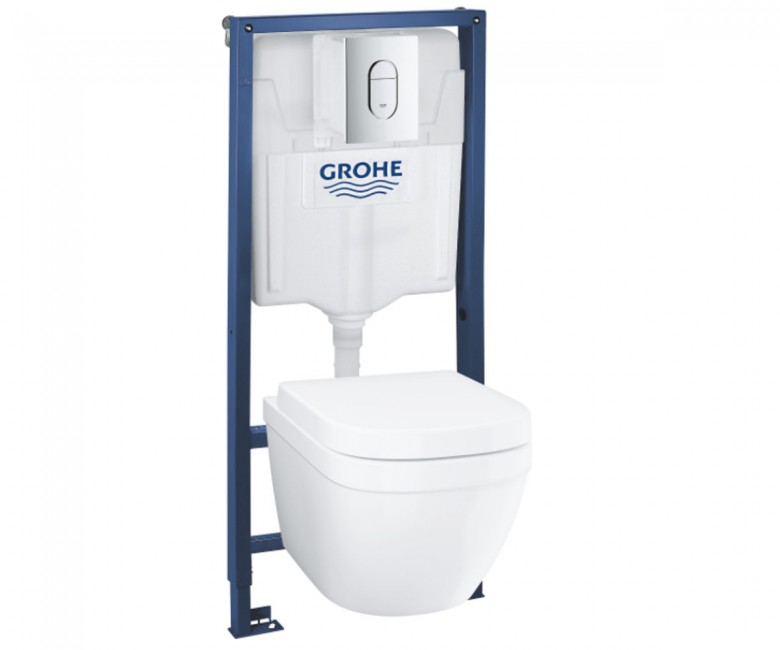 Унитаз с инсталляцией 6 в 1 GROHE EURO CERAMIC 39536000 39536000