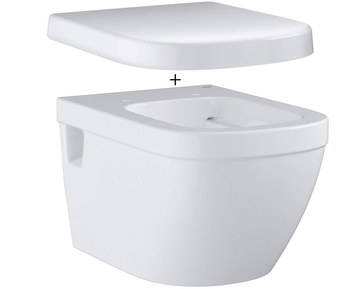 Унітаз з сидінням GROHE EURO CERAMIC 39538000+39330001 39538000+39330001