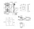 Унитаз с инсталляцией 5 в 1  BAU CERAMIC 39586000:Чертеж 
