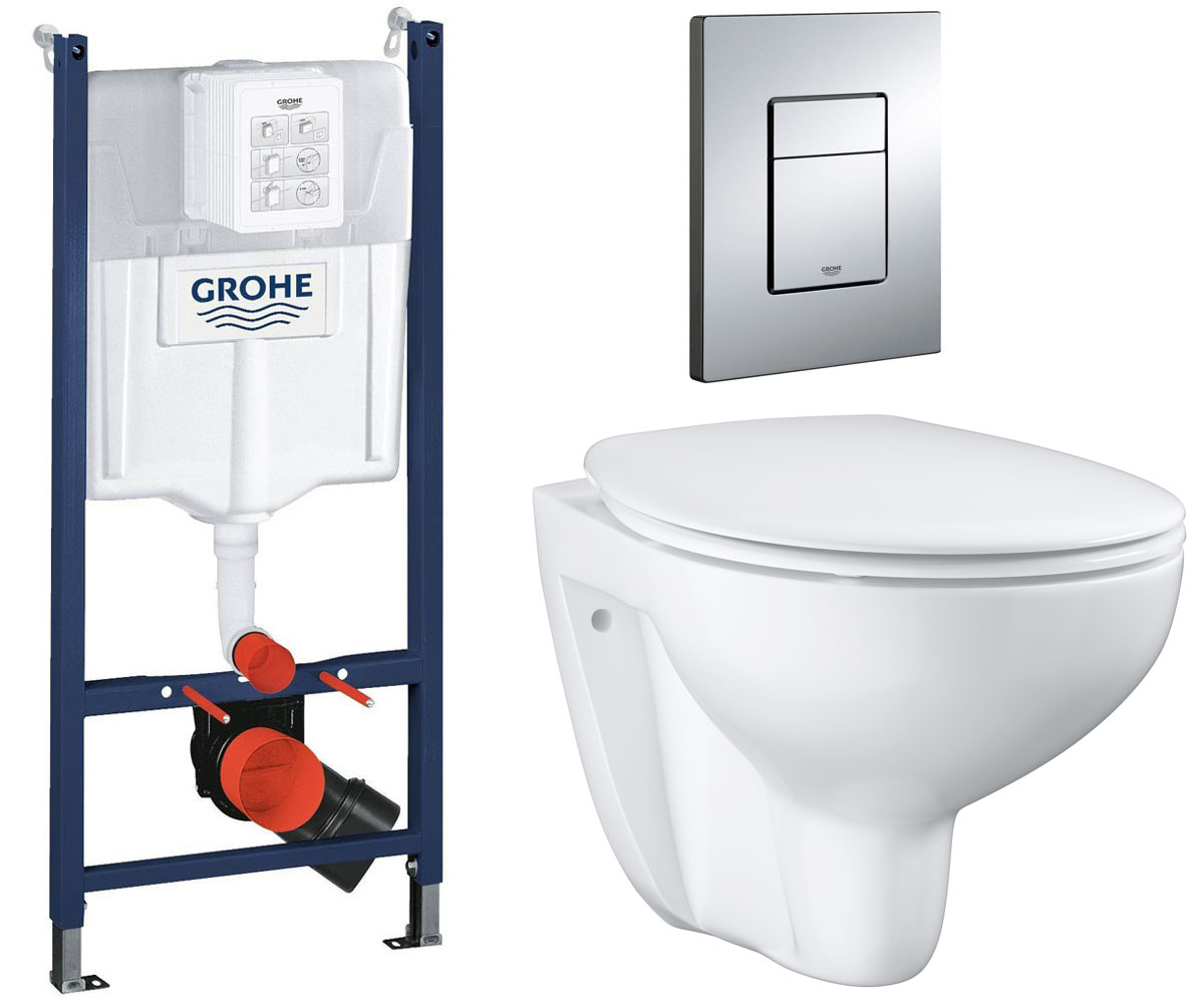 Унітаз з інсталяцією 5 в 1 GROHE BAU CERAMIC 39586000 39586000
