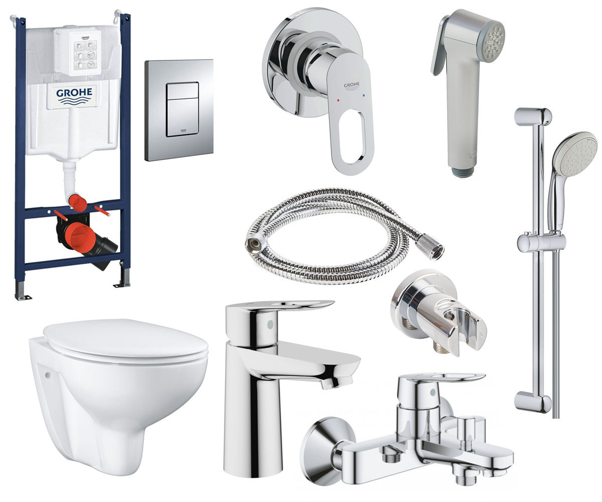 Набір для ванної кімнати 12 в 1 GROHE BAU CERAMIC 39586MB0 39586MB0