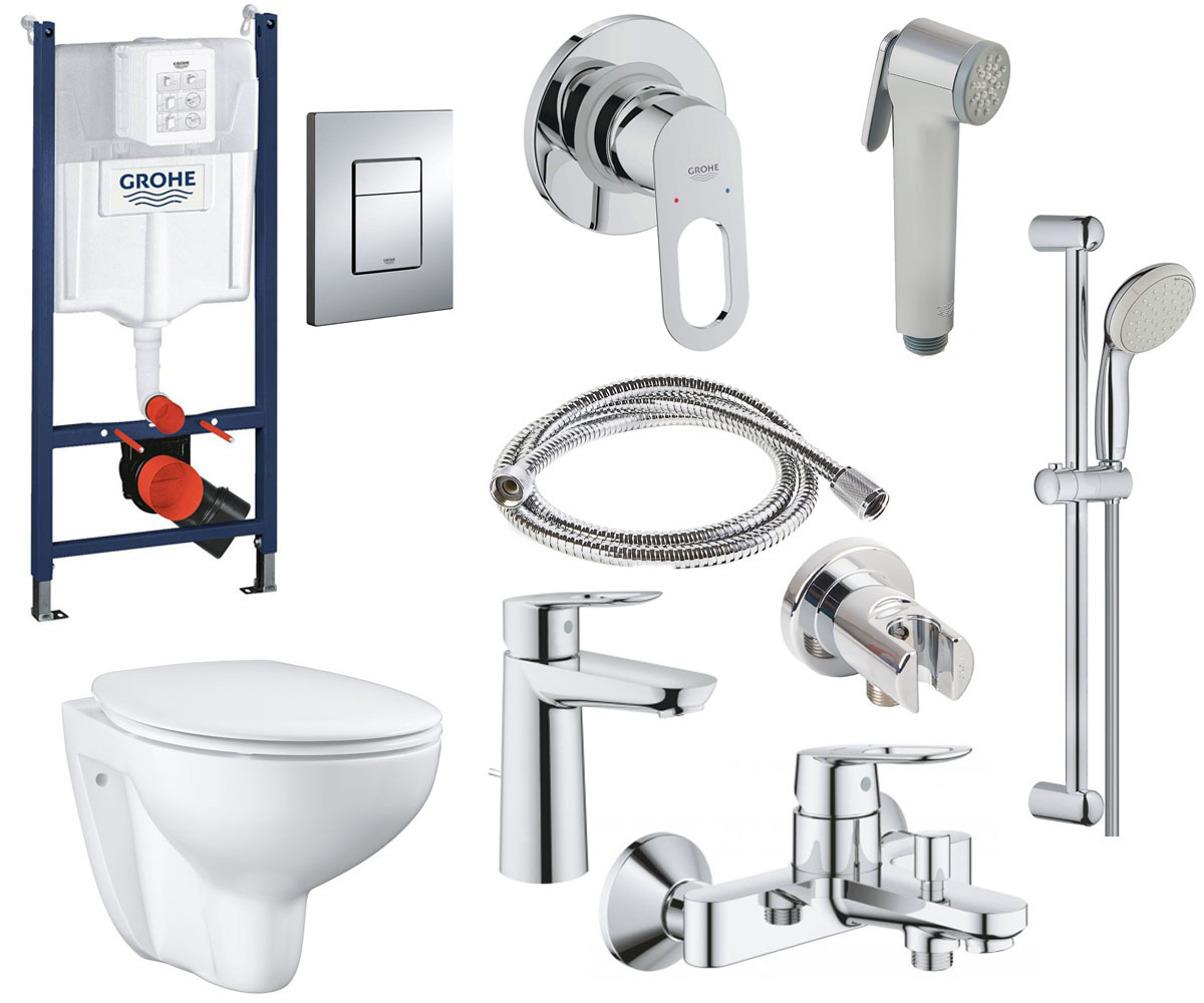 Набір для ванної кімнати 12 в 1 GROHE BAU CERAMIC 39587MB1 39587MB1