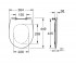 Сиденье с микролифтом  BAU CERAMIC 39898000:Чертеж 