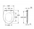 Сиденье с микролифтом  BAU CERAMIC 39923000:Чертеж 