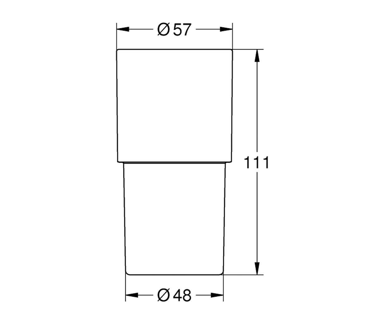 Стакан для ванной  ATRIO NEW 40254003:Чертеж 
