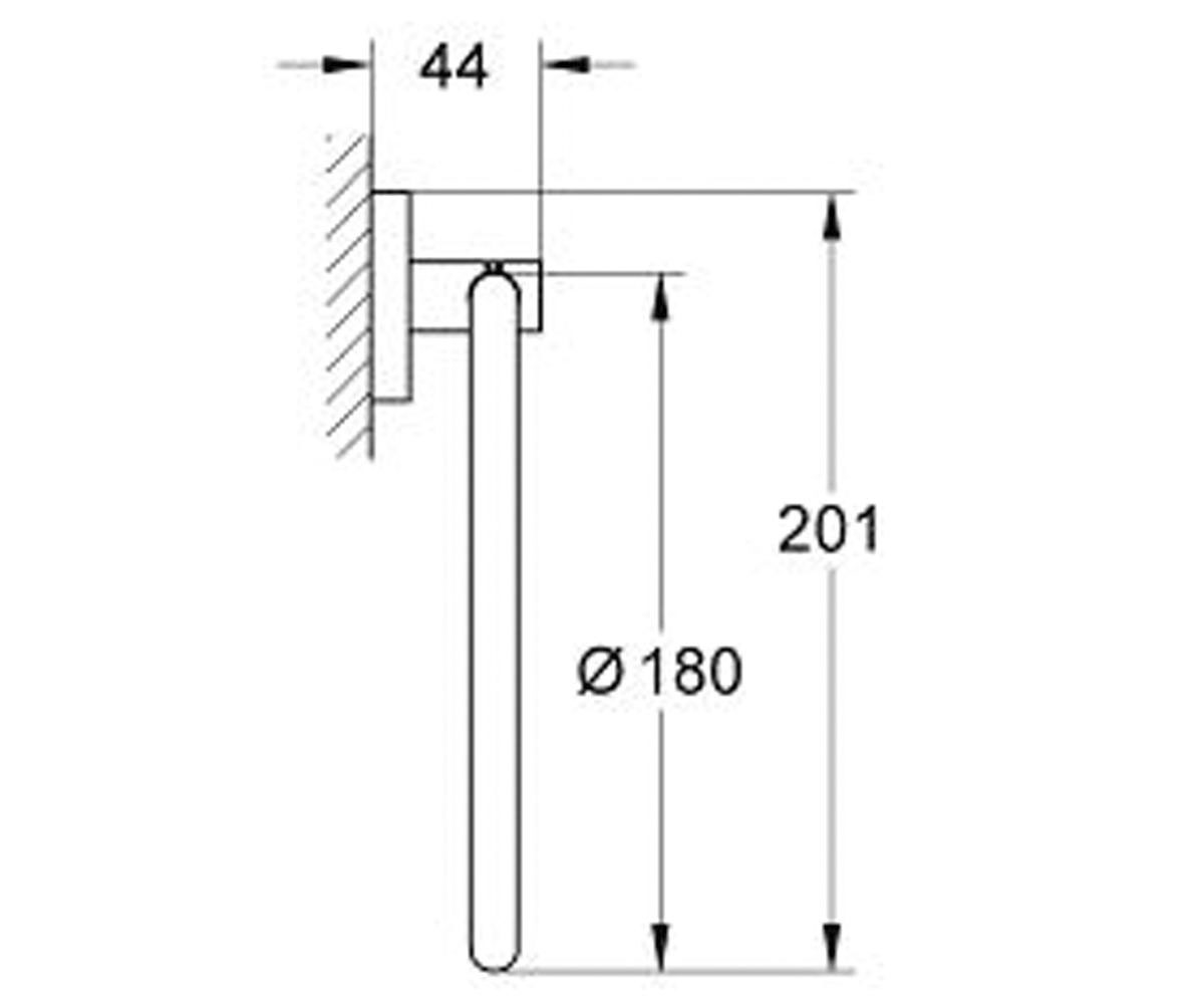 Кольцо для полотенец  ESSENTIALS 40365EN1:Чертеж 