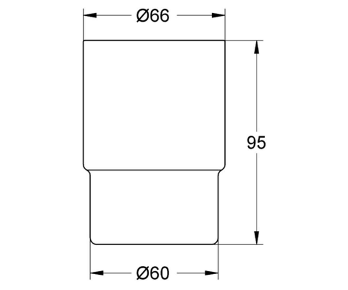 Стакан для щеток  ESSENTIALS 40372001:Чертеж 