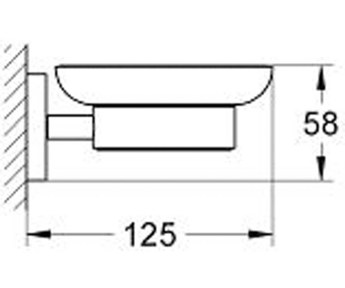 Мыльница с держателем  ESSENTIALS 40444EN1:Чертеж 
