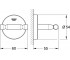 Двойной крючок  BAU COSMOPOLITAN 40461001:Чертеж 