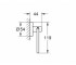 Бумагодержатель открытый  ESSENTIALS 40689BE1:Чертеж 