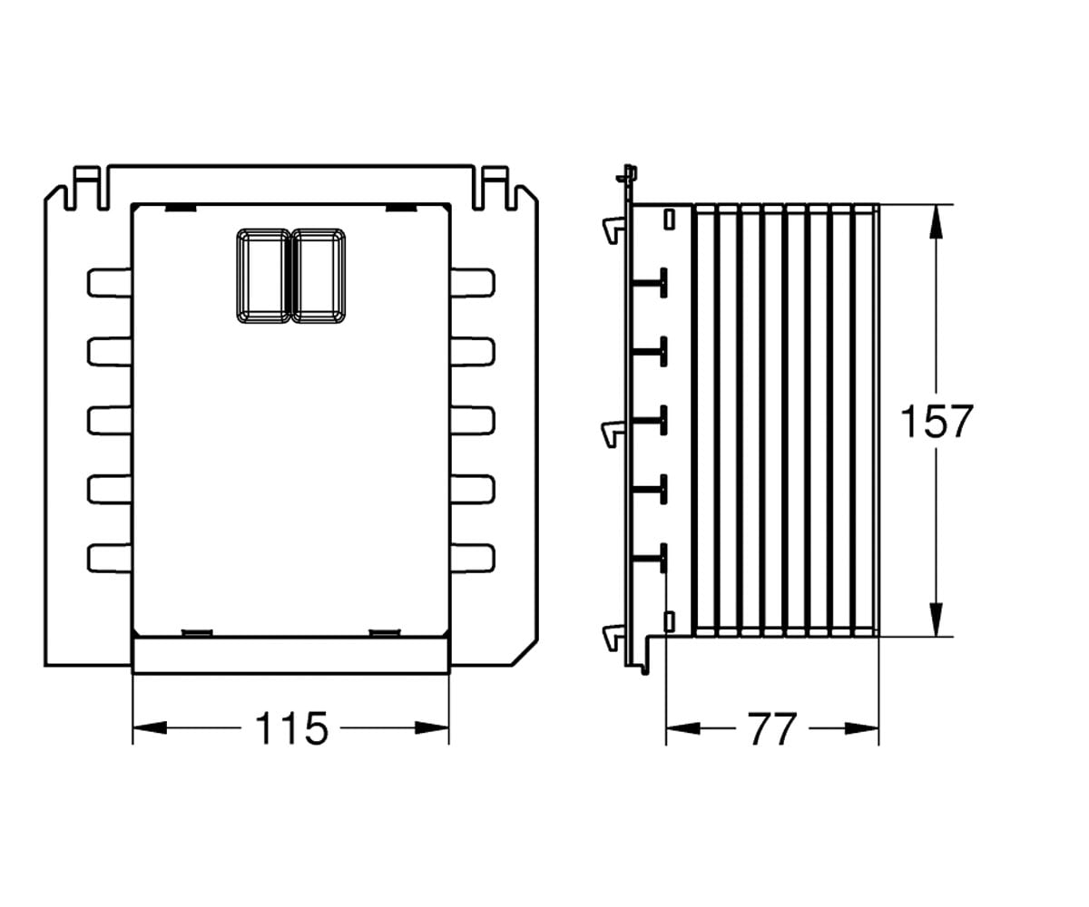 Короб для панели  RAPID SL 40911000:Чертеж 