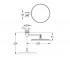 Зеркало косметическое  SELECTION 41077A00:Чертеж 