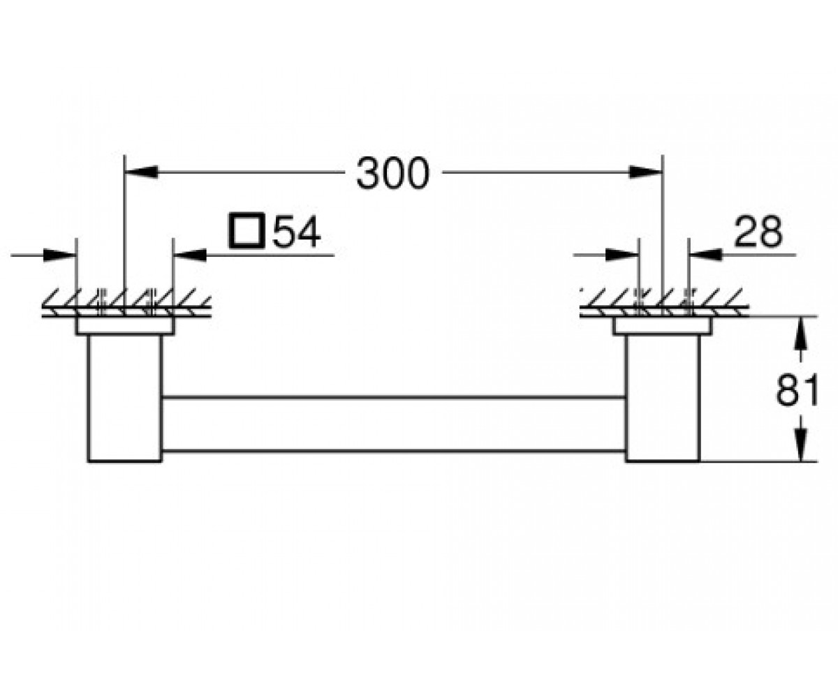 Поручень  START CUBE QUICKFIX 41094DC0:Чертеж 