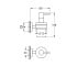 Дозатор для мыла  START CUBE QUICKFIX 41098DC0:Чертеж 