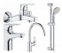 Набір змішувачів 4 в 1 GROHE BAU FLOW UA121640K0 UA121640K0