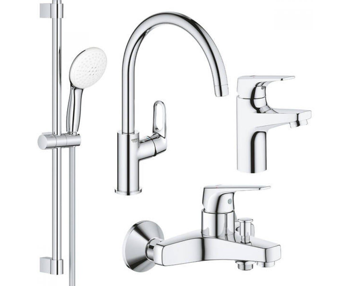 Набір змішувачів 4в1 GROHE BAU FLOW UA121640K1 UA121640K1