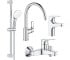 Набір змішувачів 4в1 GROHE BAU FLOW UA121640K1 UA121640K1