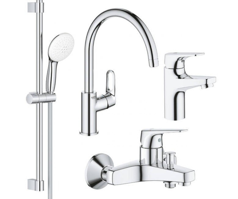 Набір змішувачів 4в1 GROHE BAU FLOW UA121640K1 UA121640K1