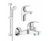 Набір змішувачів з гарнітуром GROHE BAU CURVE UA122217S0A UA122217S0A