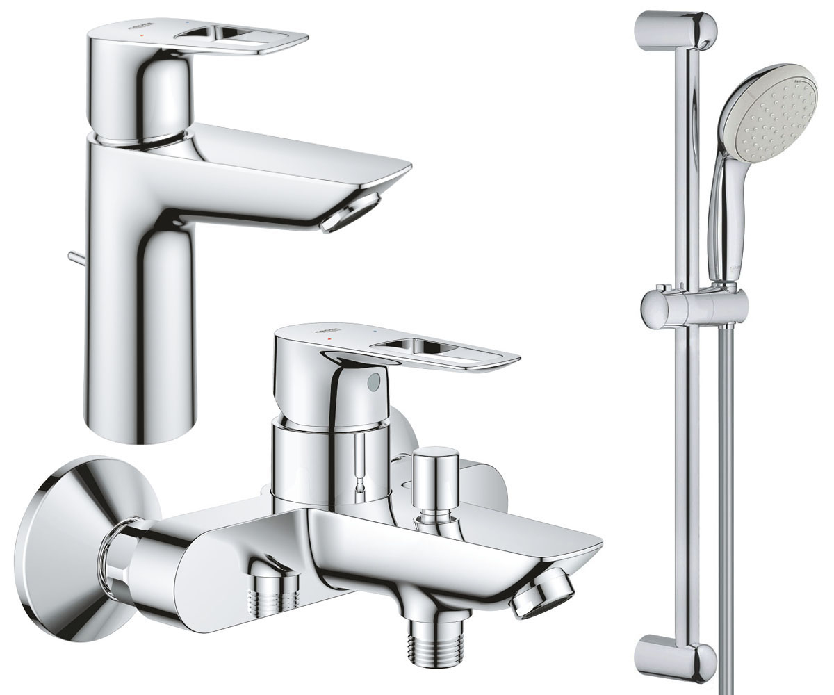 Набор смесителей 3 в 1 GROHE BAU LOOP NEW UA123215M0 UA123215M0