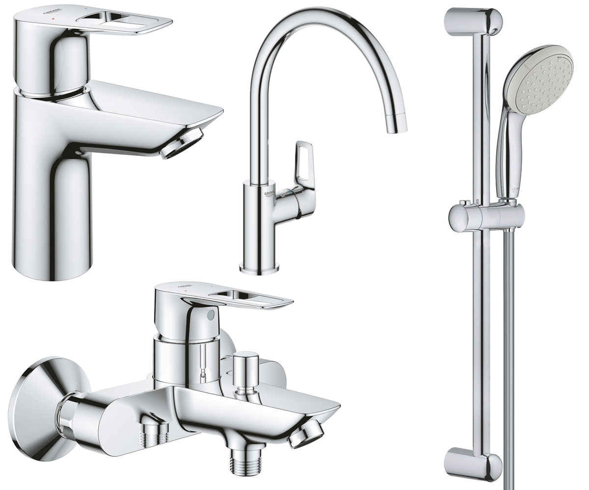 Набір змішувачів 4 в 1 GROHE BAU LOOP NEW UA123225K0 UA123225K0
