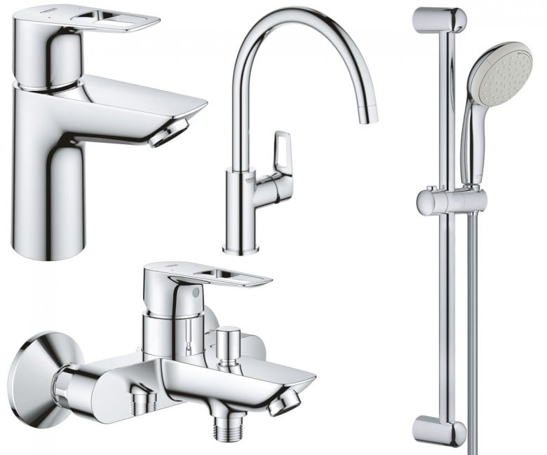 Набор смесителей 4 в 1 GROHE BAU LOOP NEW UA123225K0 UA123225K0