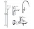 Набір змішувачів 4в1 GROHE BAU LOOP NEW UA123225K3 UA123225K3