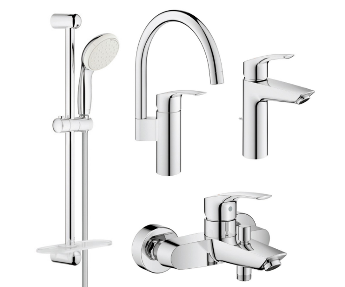 Набір змішувачів з гарнітурою GROHE EUROSMART NEW UA123248UH UA123248UH