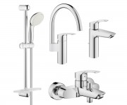 Набір змішувачів з гарнітурою GROHE EUROSMART NEW UA123248UH