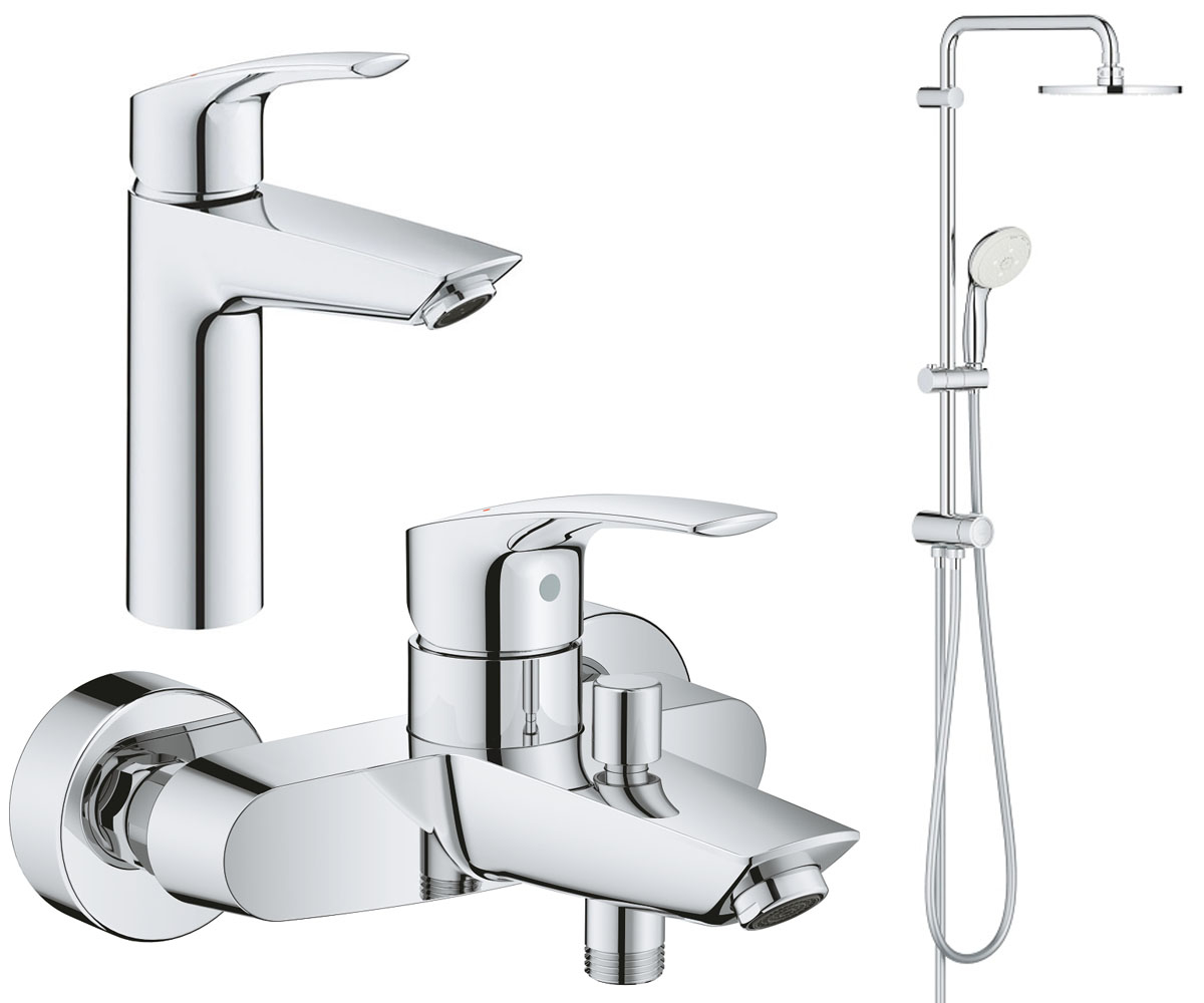 Набір змішувачів 3 в 1 GROHE EUROSMART NEW UA12324TS0 UA12324TS0