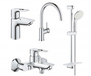 Набір змішувачів 4 в 1 GROHE BAU LOOP NEW UA12325K0A