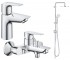 Набір змішувачів для ванної GROHE BAU EDGE NEW UA12336TS0 UA12336TS0