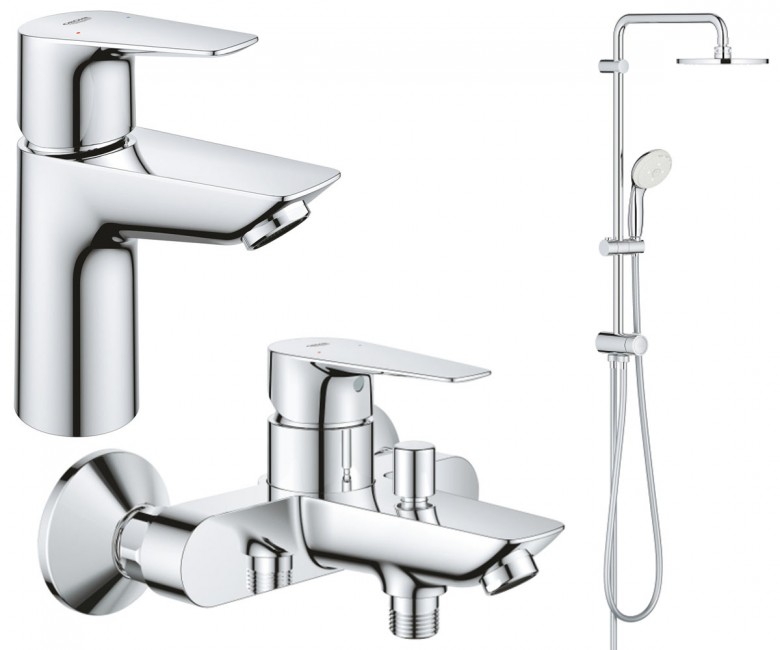 Набір змішувачів для ванної GROHE BAU EDGE NEW UA12336TS0 UA12336TS0
