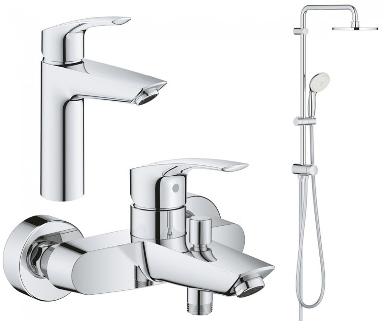 Набір змішувачів 3 в 1 GROHE EUROSMART NEW UA123389M0 UA123389M0