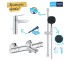 Набор смесителей  GROHTHERM QUICKFIX UA202304TS:Фото 4