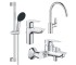 Набір змішувачів для ванної та кухні GROHE START EDGE QUICKFIX UA202501SK UA202501SK