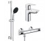 Набір змішувачів з термостатом GROHE START EDGE QUICKFIX UA202503TE UA202503TE