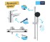 Набор смесителей  PRECISION FLOW QUICKFIX UA202503TS:Фото 8