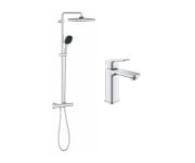 Комплект для ванної кімнати Grohe QuickFix Vitalio Comfort Cube 2 в 1 з підігрівачем для раковини з кубиками (UA203101TM) GROHE  UA203101TM
