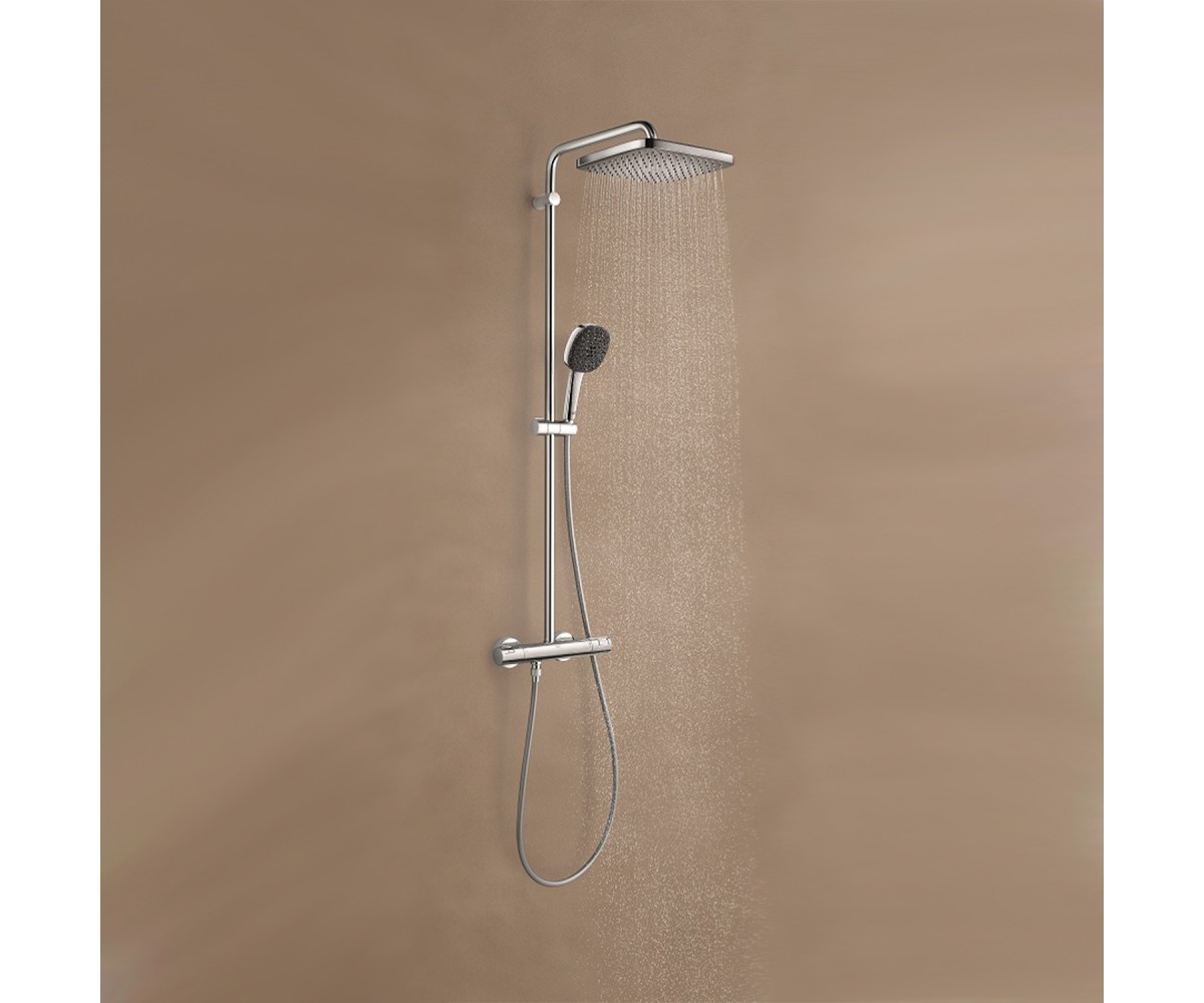 Набір змішувачів 2 в 1 для ванної кімнати Grohe QuickFix Vitalio Comfort Cube зі змішувачем для раковини Dice (UA203101TM)  UA20