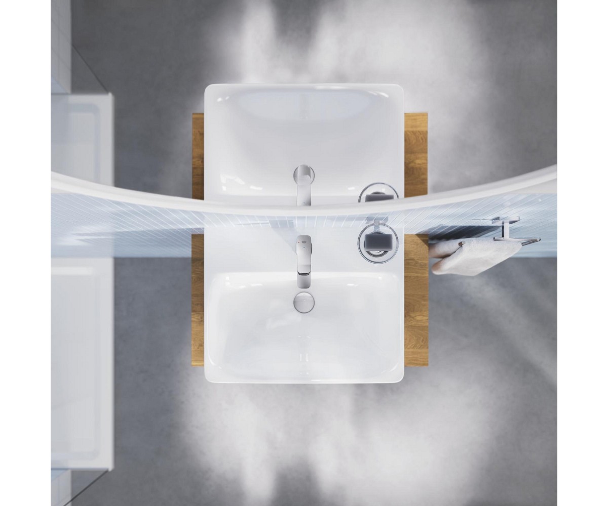 Набір змішувачів 2 в 1 для ванної кімнати Grohe QuickFix Vitalio Comfort Cube зі змішувачем для раковини Dice (UA203101TM)  UA20